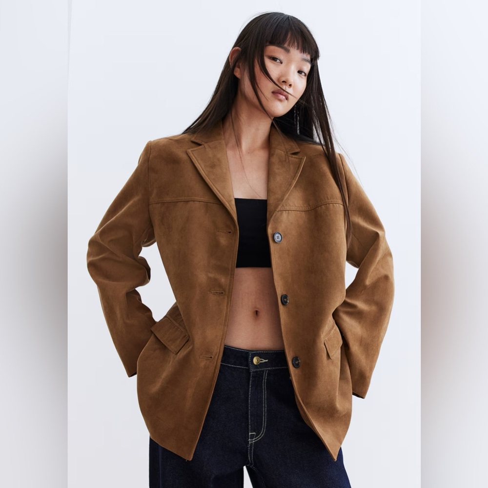 Suede blazer